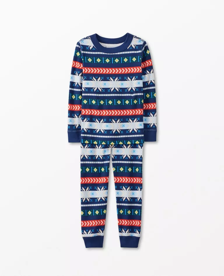 Holiday Print Long John Pajama Set curated on LTK