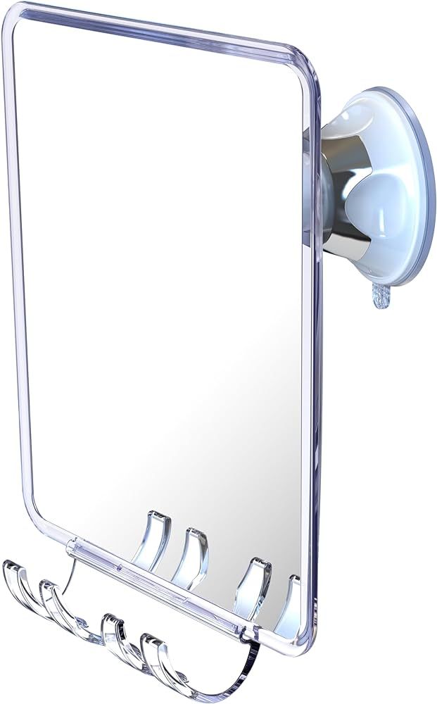 Luxo Shower Mirror, Shower Mirror fogless for Shaving with a Removable Razor Holder - Shaving Mir... | Amazon (US)