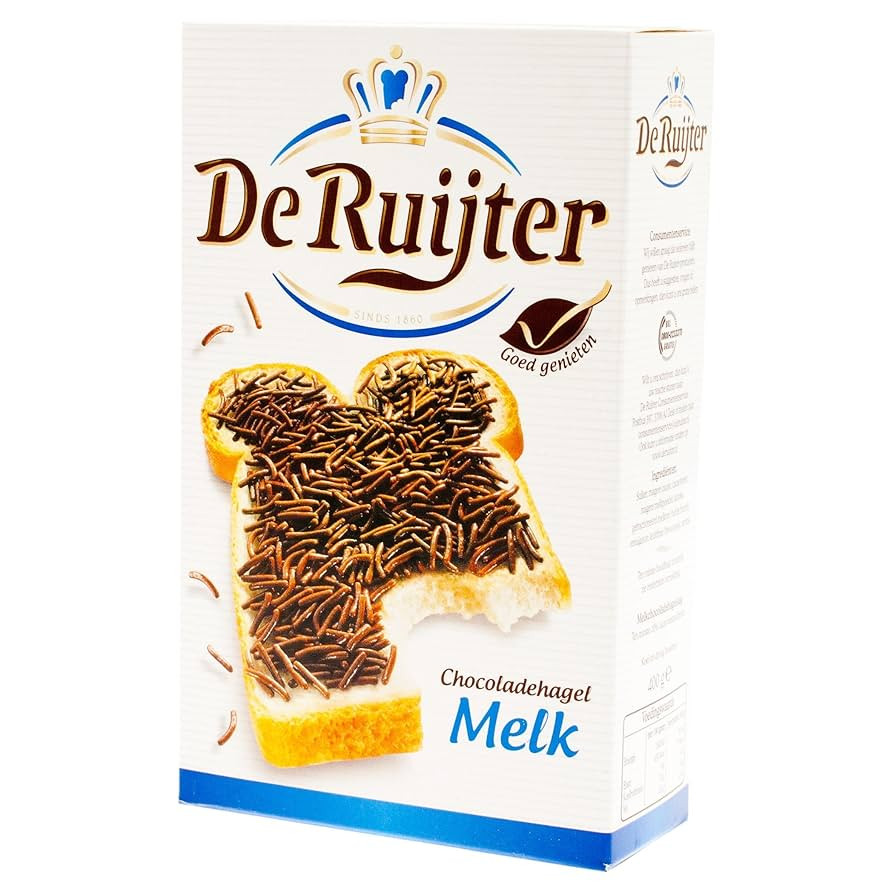 De Ruijter Milk Chocolate Sprinkles / Chocoladehagel Melk, 400g | Amazon (US)