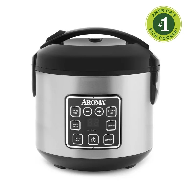 AROMA® 8-Cup Digital Rice Cooker & Food Steamer with Bonded Granite® Nonstick Ceramic - Walmart... | Walmart (US)