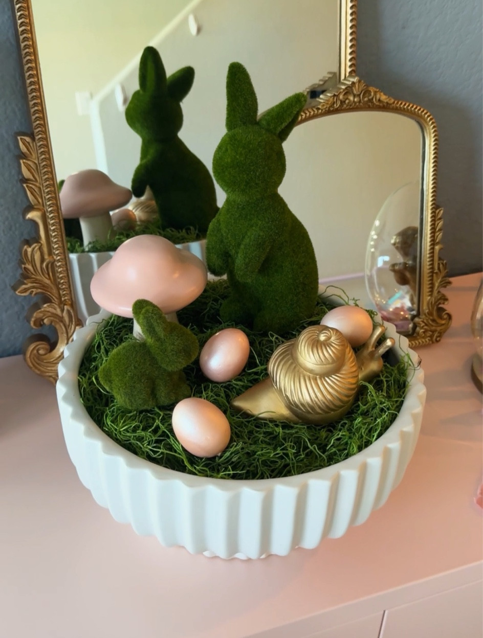 DIY spring centerpiece 🐰🌸🐌🌿

#LTKhome #LTKSpringSale #LTKSeasonal