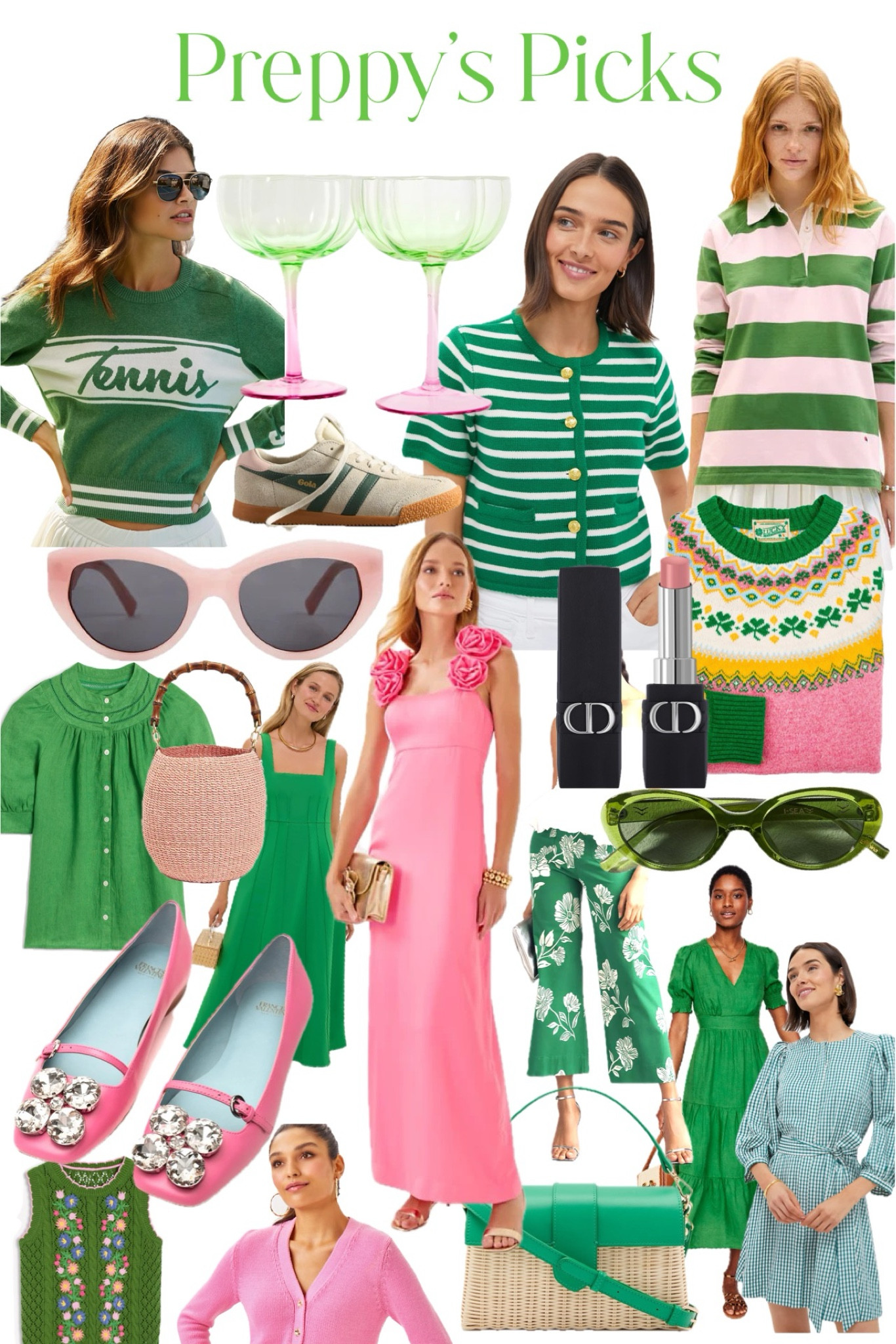 Preppy’s Picks!  Pink & Green Collection💚🩷