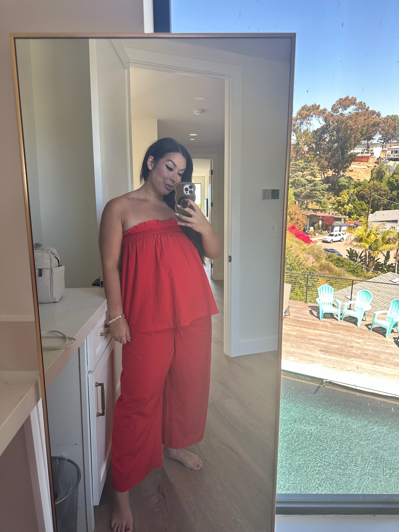 Size large Free People matching set! 
-
-
-
Summer outfit, red outfit, casual cute outfit, summer style, midsize style, free people style

#LTKStyleTip #LTKMidsize