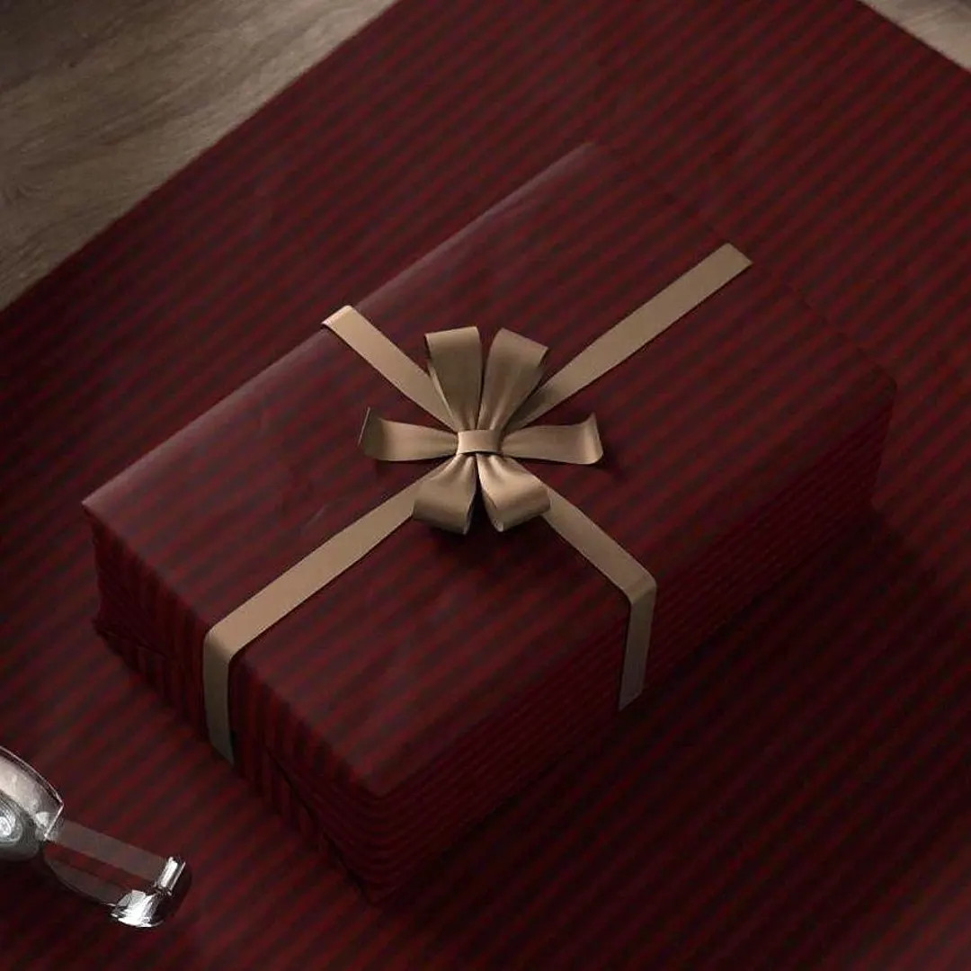 Wrapping Papers, Striped Christmas Gift Wrap, Red Vintage Holiday Wrapping Paper, Elegant Seasona... | Etsy (US)