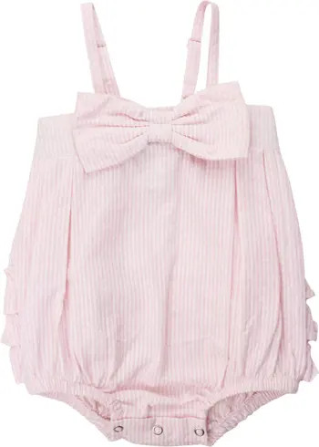 Stripe Cotton Seersucker Bubble Romper | Nordstrom
