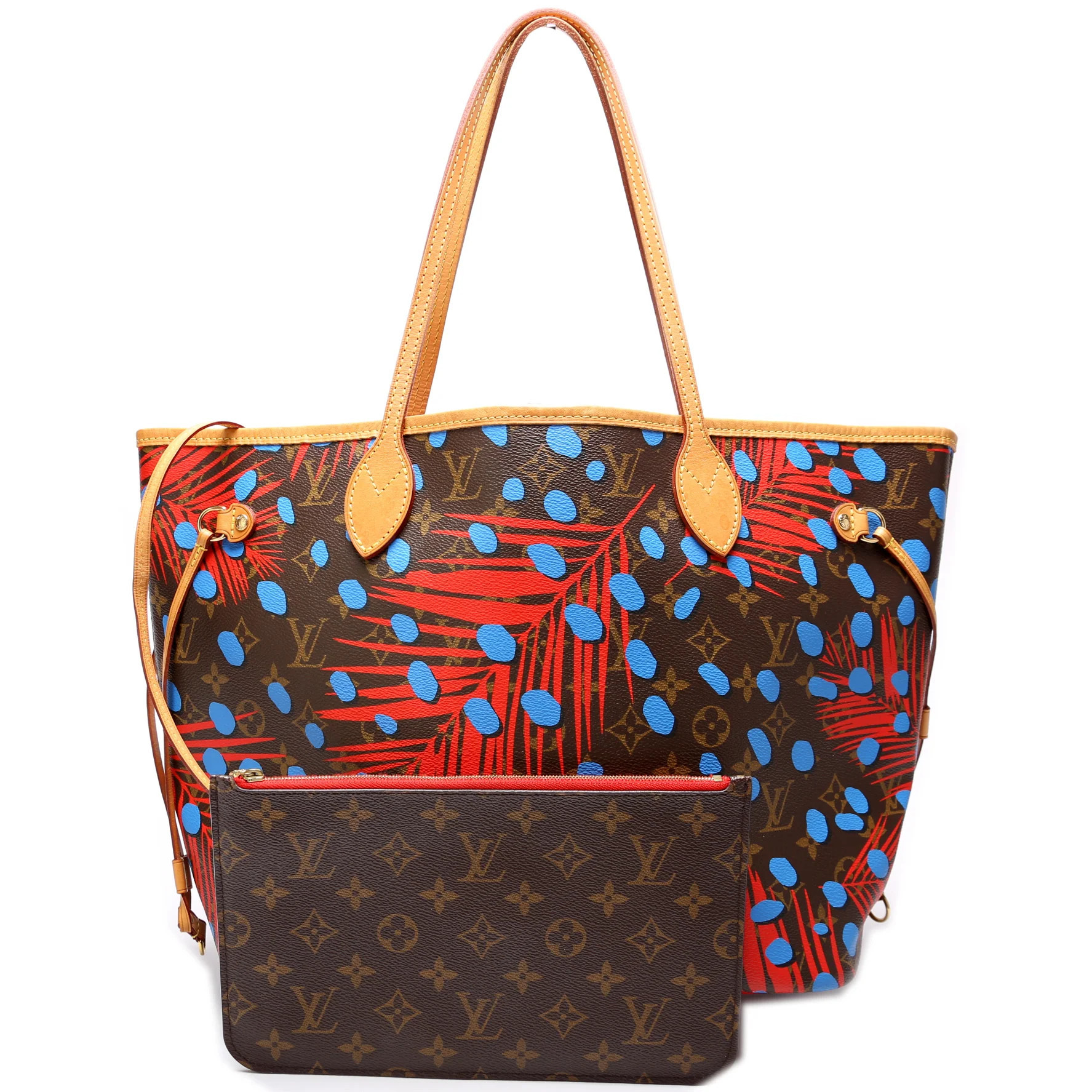 Neverfull With Wallet MM Jungle Dots | Keeks Designer Handbags