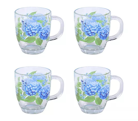 Make Your Selection: Temp-tations Set of (4) 12-oz Borosilicate Glass Mugs | QVC
