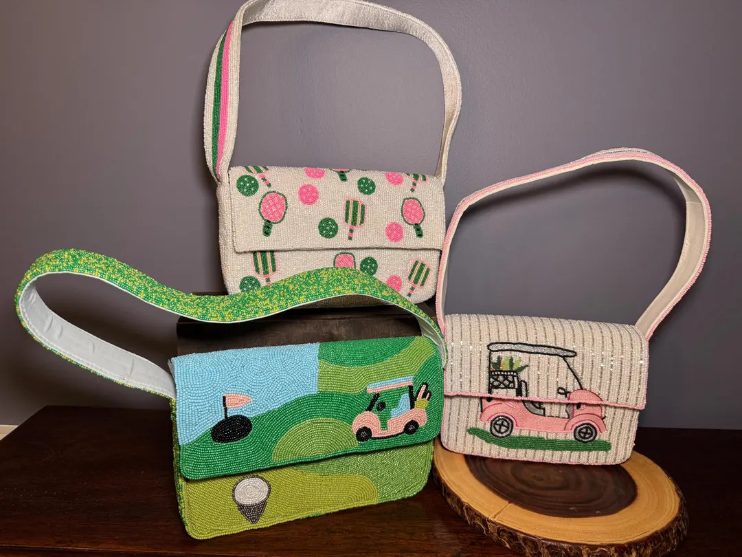 Hand Beaded Purses - Golf and Pickleball | Etsy (US)