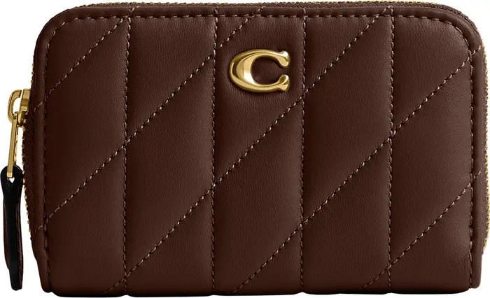 Essential Pillow Quilted Leather Card Case | Nordstrom