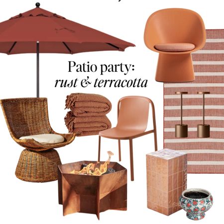 Patio style: rust and terracotta. 

Find for outdoor living in an earthy and organic palette. A desert Palm Springs vibe for your pool, patio or porch decor. 

Patio, outdoor style, luxe for less, pool decor, outdoor furniture, planted, outdoor chairs, side tables. Fire pit 

#LTKhome #LTKfindsunder100 #LTKSeasonal