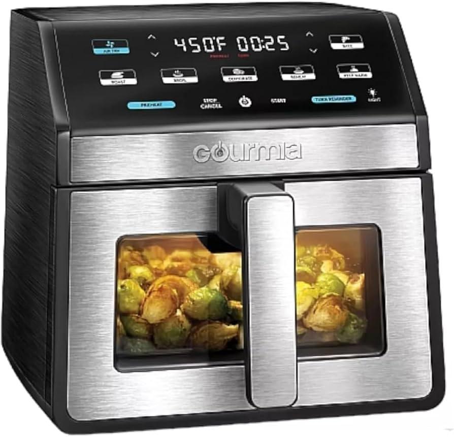 Gourmia GOURMIA Digital Air Fryer, 7.5 Liter with Window and Light, Mod. GAF858 | Amazon (US)