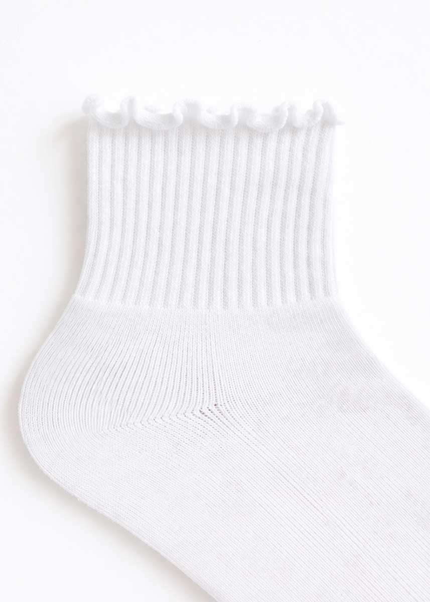 Custom Embroidered Ruffle Sock | Alice & Wonder