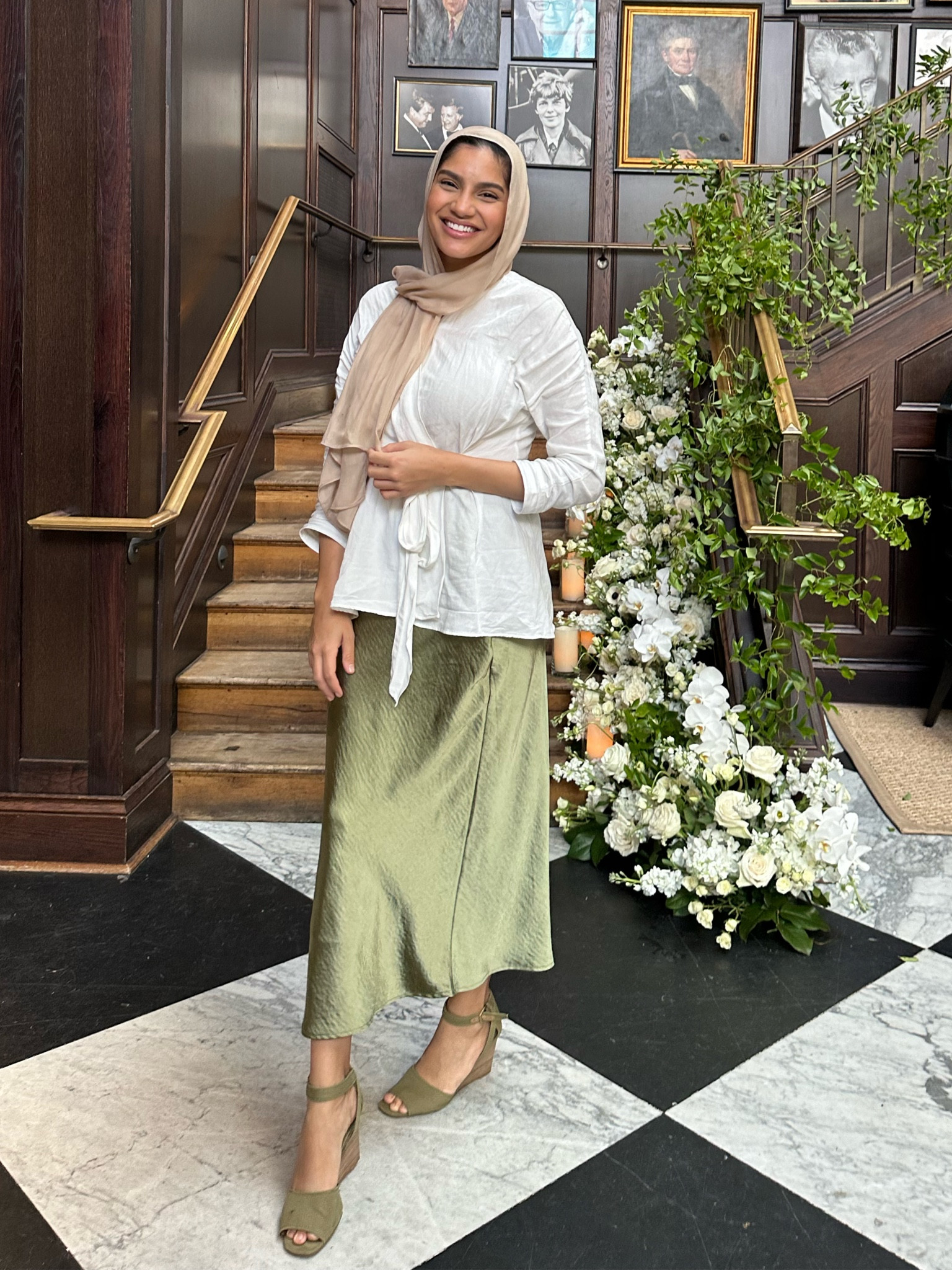 I bought this shirt from Zara, this skirt from Nasty Gal, and took these shoes from my mom a long time ago but I linked similar items. 