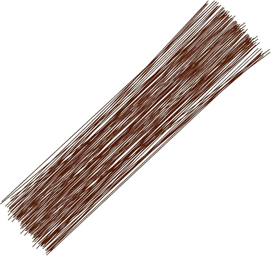 Floral Wire 26 Gauge, 100 Pcs Brown Florist Wire - 14 Inch for Crafts, Bouquet Stem Wrapping, Wre... | Amazon (US)