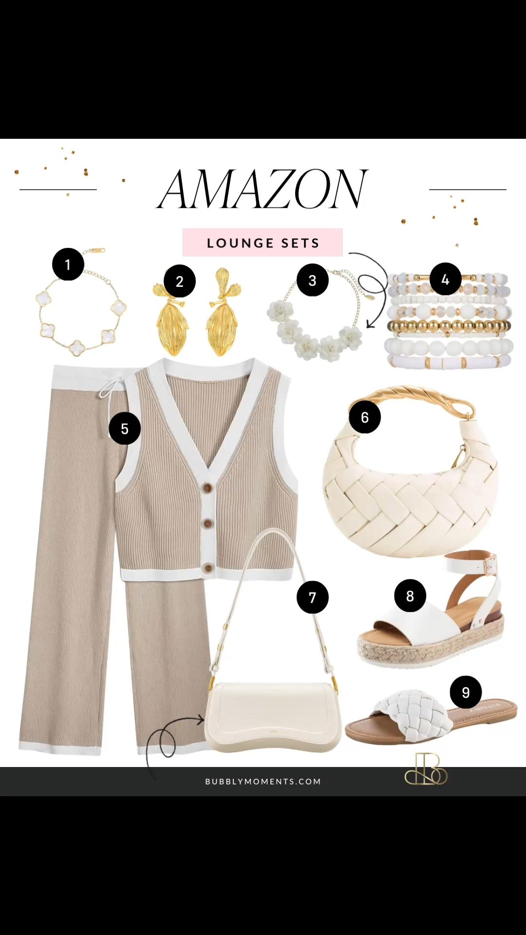 If you love comfortable outfits that still look put-together, these Amazon lounge sets are a must 🤍
This edit is all about elevated loungewear—soft neutral sets, polished accessories, and chic shoes that instantly upgrade a relaxed look. Perfect for running errands, casual meetups, travel days, work-from-home outfits, or styled-down everyday wear.

What I love most is how these pieces can be worn together or mixed separately with other wardrobe staples. Add a structured bag, simple jewelry, and you’re effortlessly styled without sacrificing comfort.

Tap to shop all Amazon lounge finds ✨
Save this for outfit ideas you’ll actually wear on repeat.

#AmazonFinds #AmazonFashion #LTKFinds #LTKStyle #LTKAmazon #LoungeWear #LoungeSet #NeutralOutfits #EverydayStyle #ComfortableFashion #ChicComfort #CasualChic #CapsuleWardrobe #AffordableStyle #MinimalStyle #EffortlessOutfits #ShopLTK #LTKDiscover #LTKMustHaves #AmazonMustHaves #OutfitInspo #StyleInspo

#LTKootd #LTKdayinmylife #LTKgrwm