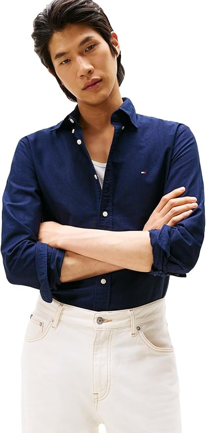 Men's Long Sleeve Oxford Shirts in Regular Fit, Men's Button Down Shirts, Also Available in Big a... | Amazon (US)