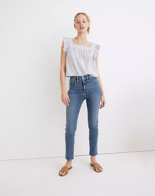 High-Rise Slim Straight Jeans in Wilmore Wash | Madewell
