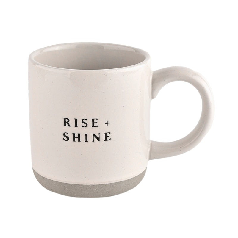 Rise + Shine Stoneware Coffee Mug | Sweet Water Decor, LLC
