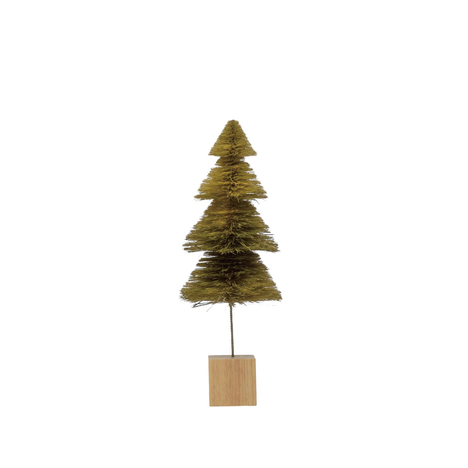 Sisal Bottle Brush Tree With Wood Base | Wayfair North America