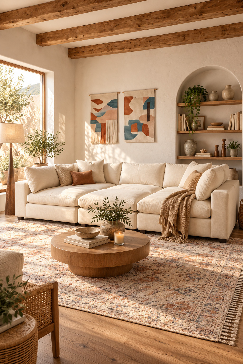 This cozy living room is seriously everything! 🤎✨ I'm obsessed with this gorgeous oversized cream sectional from Wayfair! The plush cushions, soft neutral fabric, and spacious seating give the prettiest relaxed luxury vibe. Paired with a vintage-inspired rug, round wooden coffee table, warm wood accents, and minimalist decor, it's such a dreamy setup! 🛋️🤍 Wayfair Holiday Deal Week is here with UP TO 70% OFF select finds, making it the perfect time to refresh your living room with beautiful sectional sofas, modular couches, and cozy furniture finds!

#Wayfair #WayfairFinds #WayfairSale #HolidayDealWeek #WayfairDeals #SectionalSofa #CreamSectional #OversizedSectional #ModularSofa #NeutralLivingRoom #CozyLivingRoom #LuxuryLivingRoom #BohoLivingRoom #LivingRoomInspo #LivingRoomFurniture #SofaSale #FurnitureDeals #HomeDecorFinds #MinimalistHome #CozyHomeDecor #DesignerInspiredHome #AffordableLuxury #LivingRoomRefresh #NeutralHomeDecor #LTKHome #LTKFinds #HolidayDeals 

 #LTKSeasonal #LTKHome #LTKSaleAlert