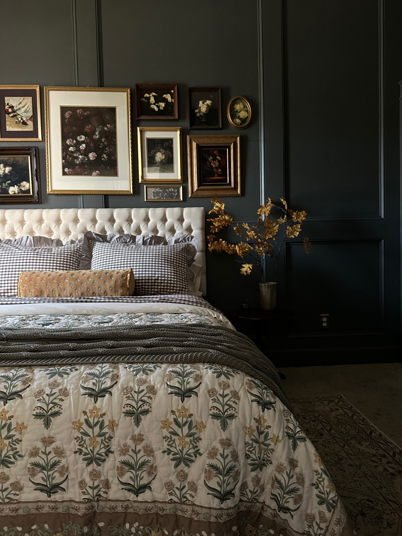 Fall bedding in the guest room. Lots of pattern and layers to make it feel cozy! 

#LTKSeasonal #LTKHome