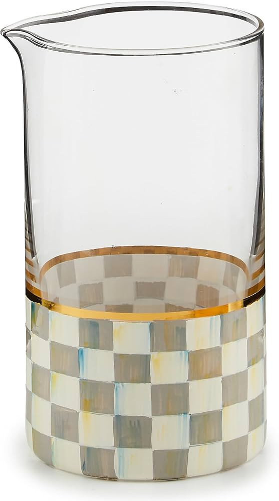 MACKENZIE-CHILDS Mixing Glass, Tall Cocktail Mixing Glass with Spout, Bar Accessory, 2.5 Cups, Gr... | Amazon (US)