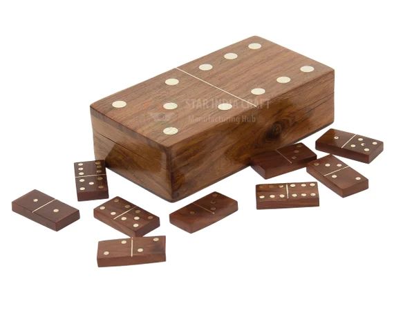 HANDCRAFTED ROSEWOOD Domino Set. For 2-4 Players, Great All Year Gift. | Etsy (US)