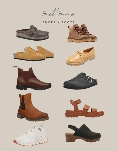Fall shoe favorites.
Affordable fall shoes. Lug some mules. Clogs. Birkenstock dupe. Chelsea boot. White sneakers. 

#LTKSeasonal #LTKunder100 #LTKshoecrush