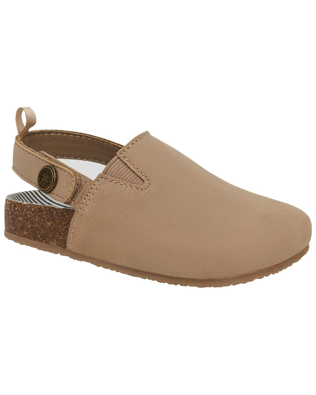 Khaki Toddler Cork-Sole Slip-On Shoes | carters.com | Carter's