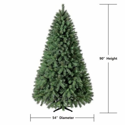 Non-Lit Donner Fir Artificial Christmas Tree, 7.5 ft, by Holiday Time - NEW | eBay US