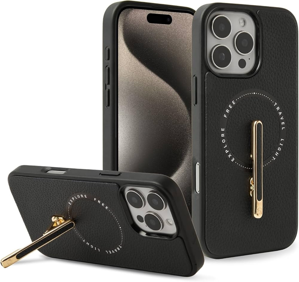 CUSTYPE for iPhone 16 Pro Max 6.9" Case with Stand, Slim Leather Cover with 2-Way Kickstand, Comp... | Amazon (US)