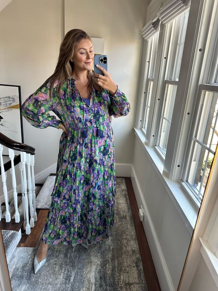 ANTHROPOLOGIE DRESS I recently wore to my friend’s baby shower. It runs generously, and I am wearing my usual size XL. It’s a forever style for them, so if you don’t see it in your size - know it will come back!

#LTKcurves #LTKwedding #LTKSeasonal