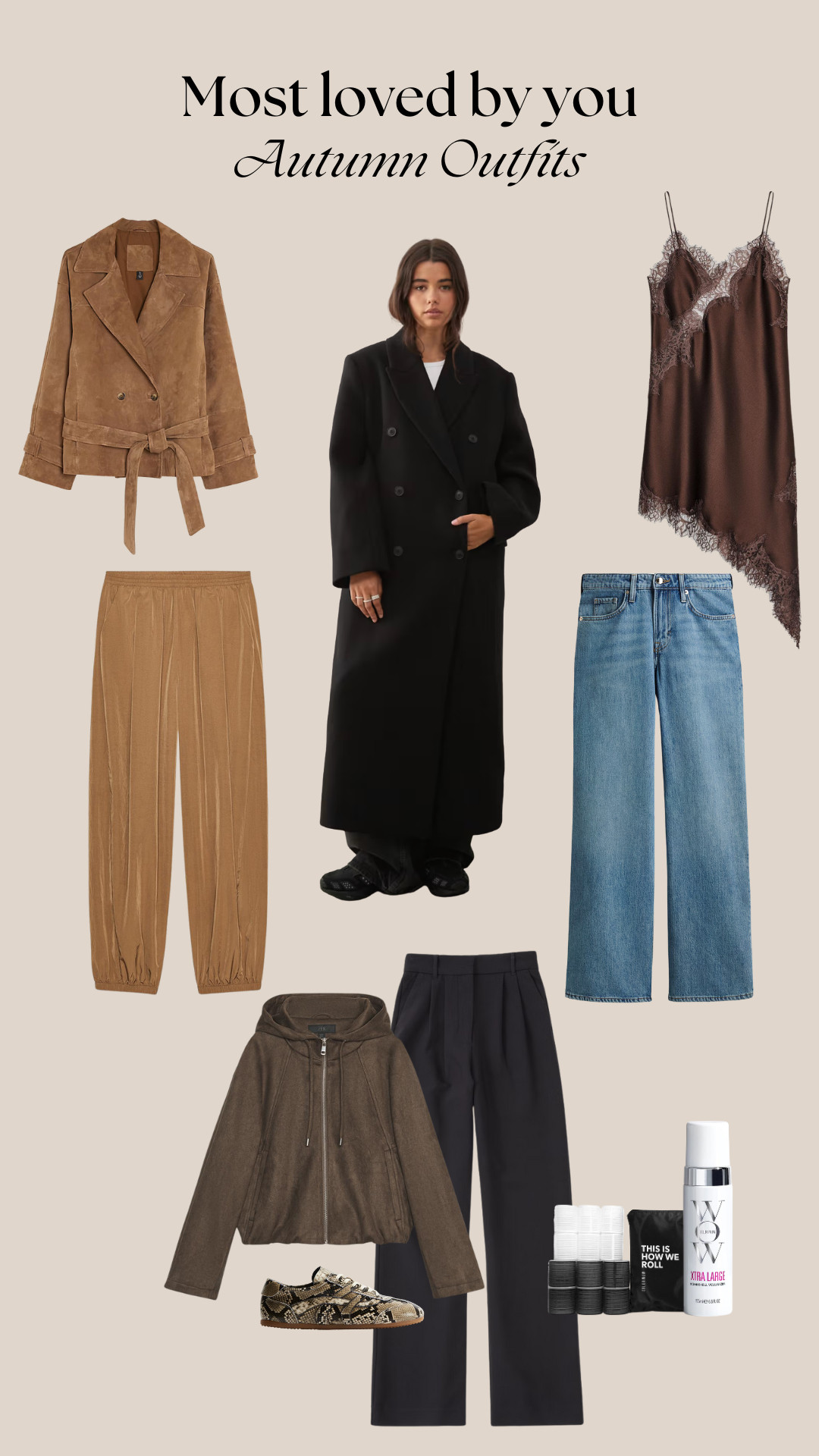 Autumn, Cozy, Dress, Jacket, Wide, Suede, Trainers, Roll, Bomb, Wool, Brown, Camisole, Zara, H&M, Abercrombie, ASOS, River, Fantastic 

 #LTKuk #LTKautumn #LTKstyletip