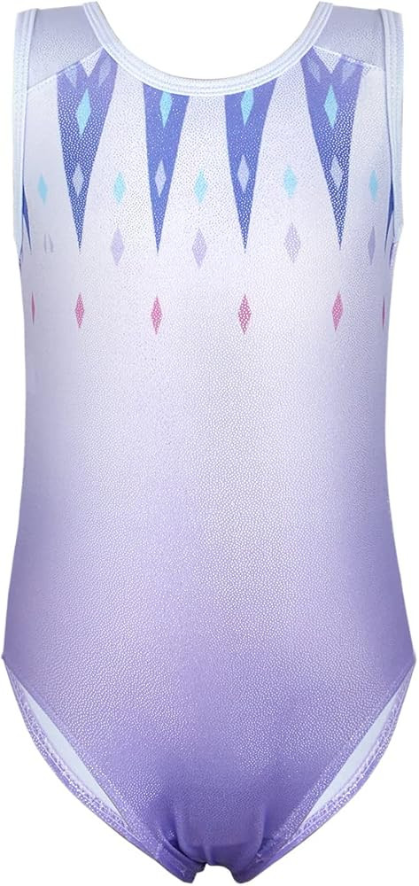EQSJIU Gymnastics Leotards for Girls Kids Sparkly Patterned Rainbow Galaxy Aurora Colorful Butter... | Amazon (US)