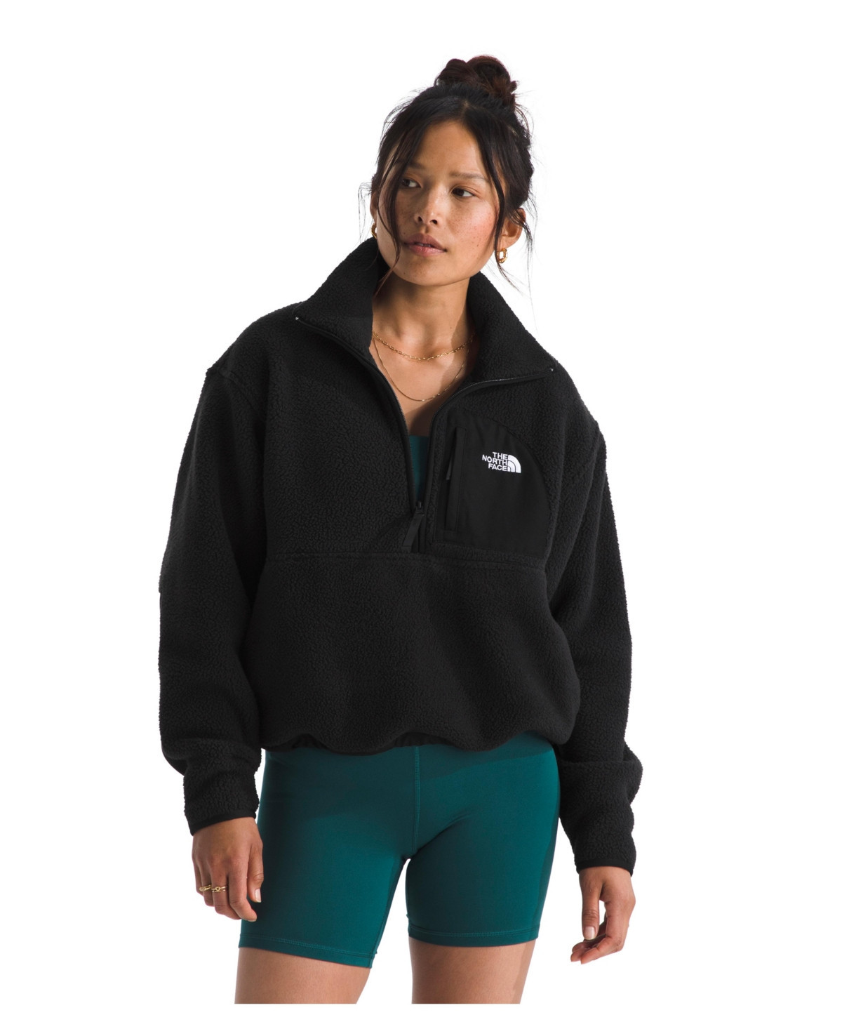 The North Face Women's Yumiori Off-Peak Half-Zip Jacket - Tnf Black | Macy's