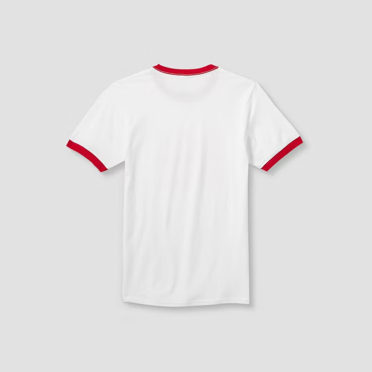 Pride Adult Non-Binary Ringer PHLUID Project Short Sleeve T-Shirt - Red/White | Target