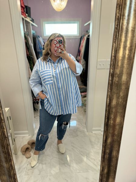 Love love love this new striped top from Ulla Popken. It’s made so well and feels so cute and preppy. Use code 2024OLIVIA25 to save! 

#LTKstyletip #LTKplussize