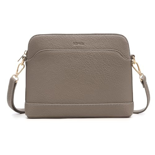 Marvolia Crossbody Bags for Women - PU Leather Cross Body Purses Trendy Womens Small Shoulder Bag with Adjustable Strap for Travel Work Party - Khaki | Amazon (US)