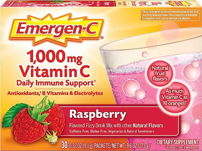 Emergen-C 1000mg Vitamin C Powder, with Antioxidants, B Vitamins and Electrolytes, Immunity Suppl... | Amazon (US)
