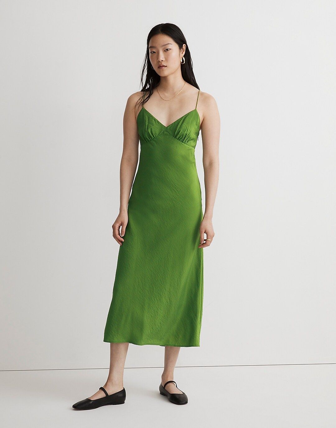 The Layton Midi Slip Dress | Madewell