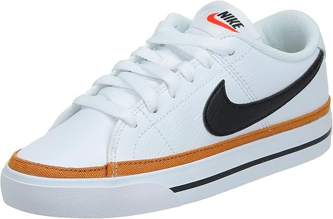 NIKE Women's Low-Top Sneakers, White/Desert Ochre/Team Orange/Black, 5.5 | Amazon (US)