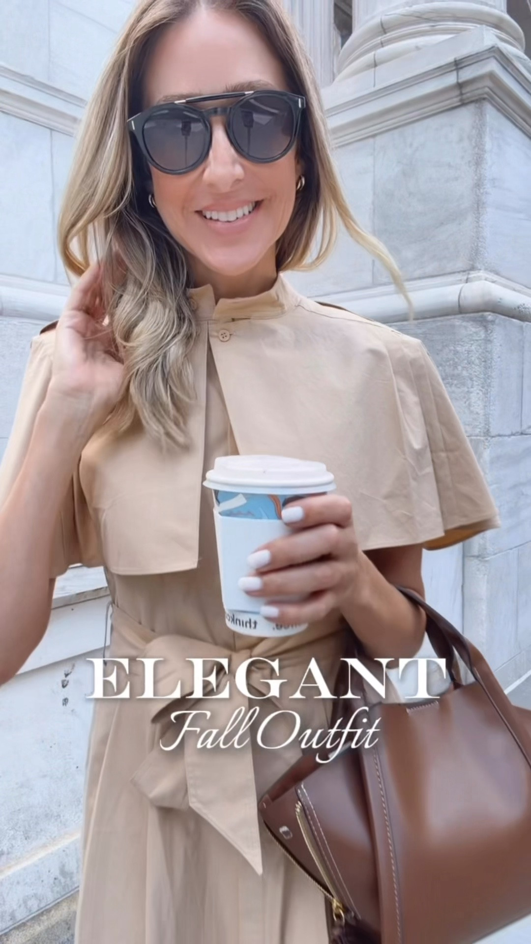 Elegant Fall Outfit Idea 
I love this trench coat that is also a dress!! Runs true to size, I’m wearing size small and I’m 5’9” for your reference.

#LTKU #LTKSeasonal #LTKootd