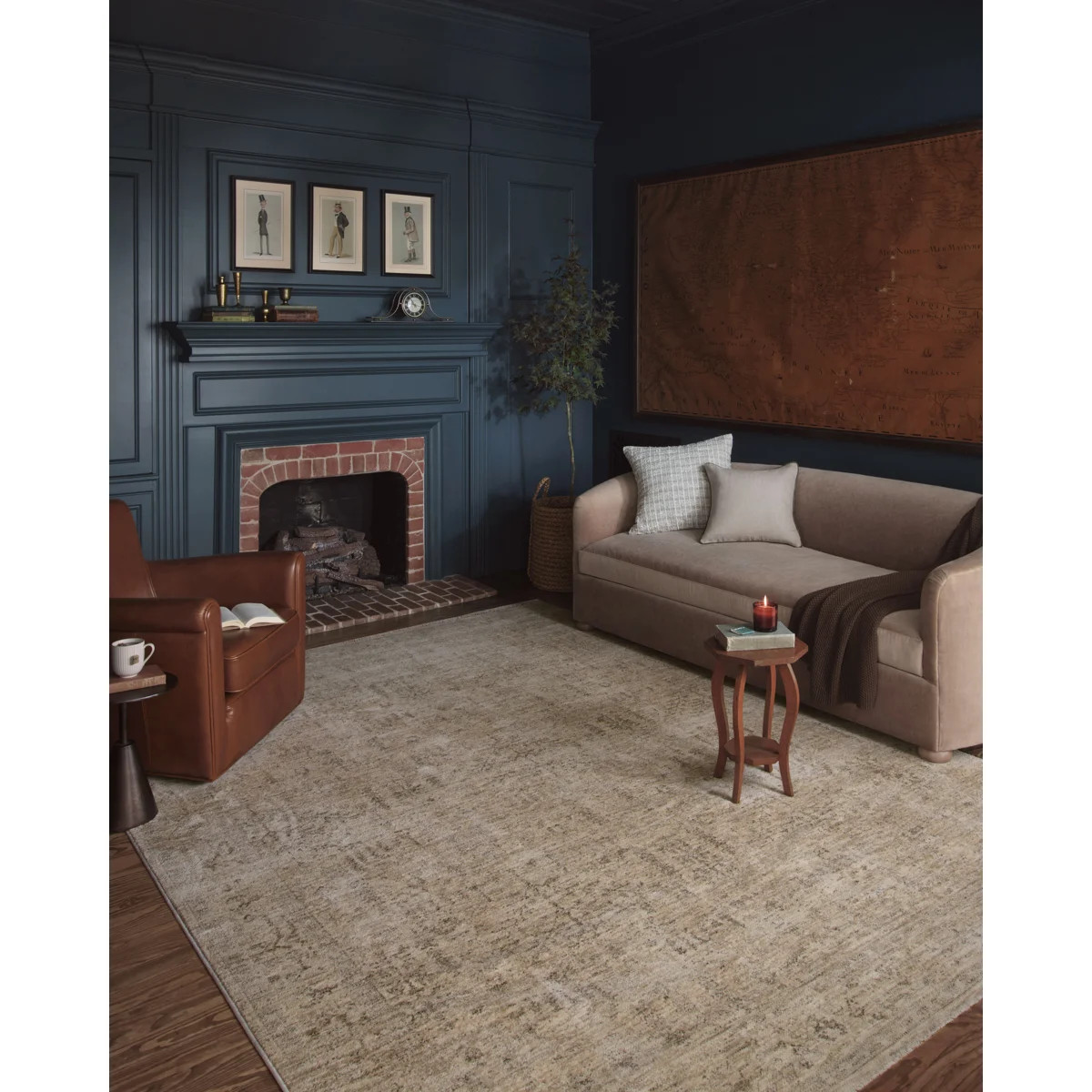 Magnolia Home by Joanna Gaines x Loloi Junie Oatmeal / Smoke Area Rug | Wayfair North America