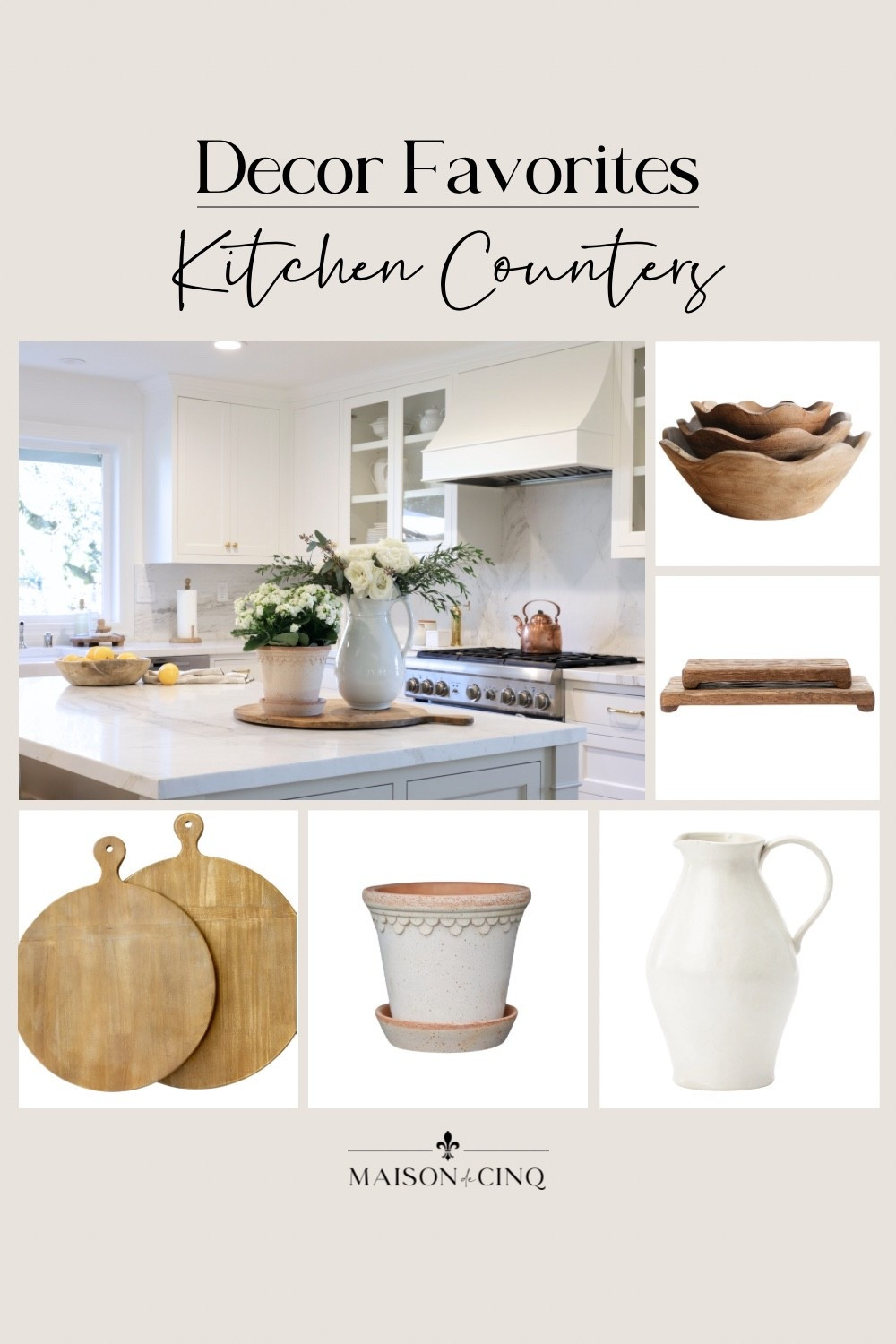 Refresh your kitchen for spring!

Home decor, spring decor, kitchen decor, planter, cutting board, pitchers, wood bowl, fruit bowl 

#LTKHome