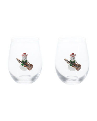 2pk Christmas Snowman Guitar Glasses | TJ Maxx