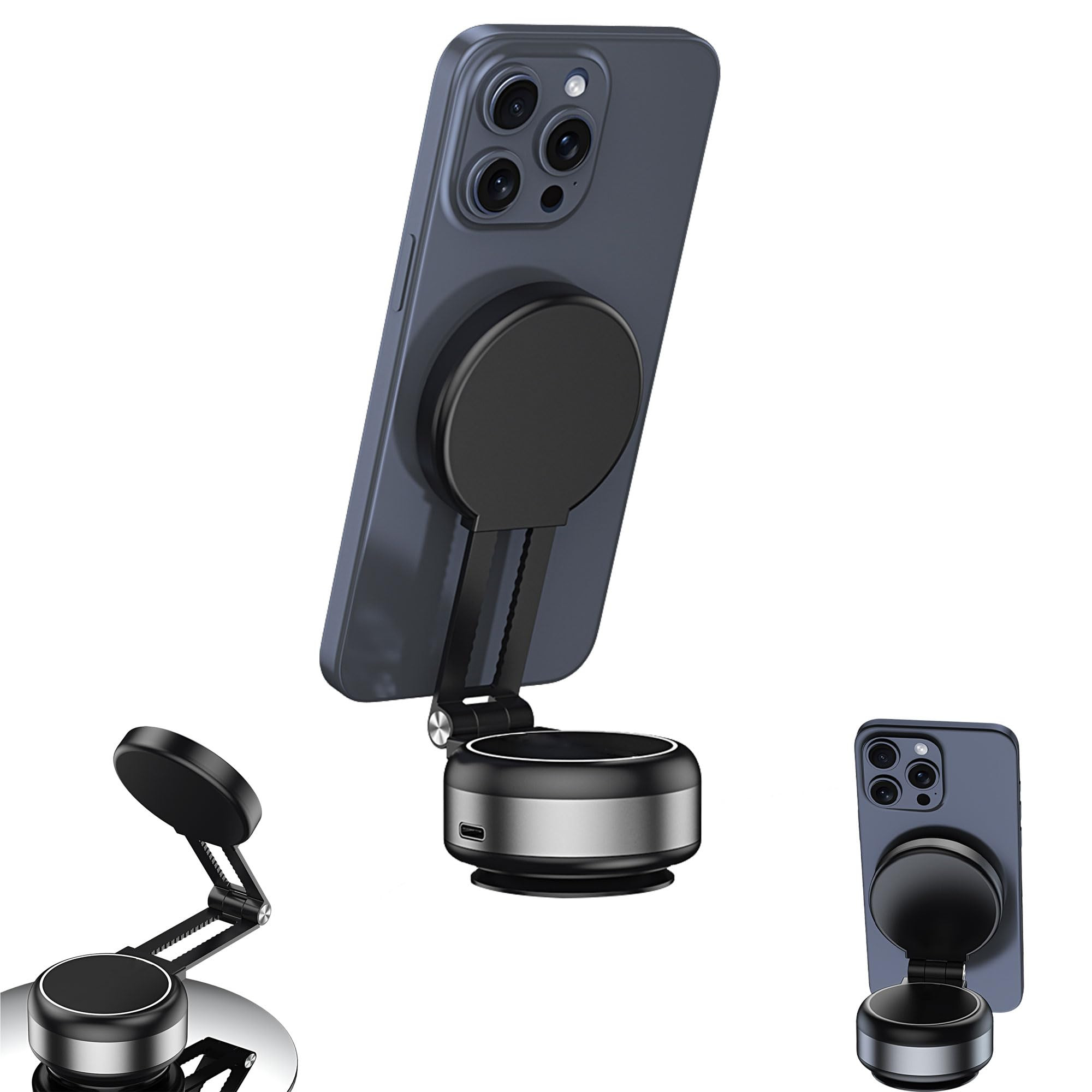 Electric Vacuum Magnetic Suction Phone Holder,car Electric Suction Cup Vacuum Magnetic Phone Hhol... | Amazon (US)