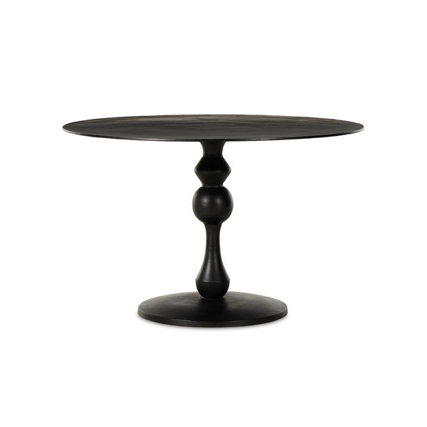 Daffin Round Black Antique Bistro Dining Table | Scout & Nimble