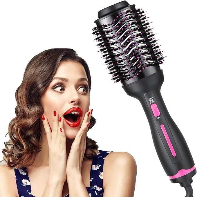 ZFITEI Hair Dryer Brush, Hot Air Brush for Fast Drying, Hair Dryer and Styler for Salon Results, ... | Amazon (UK)