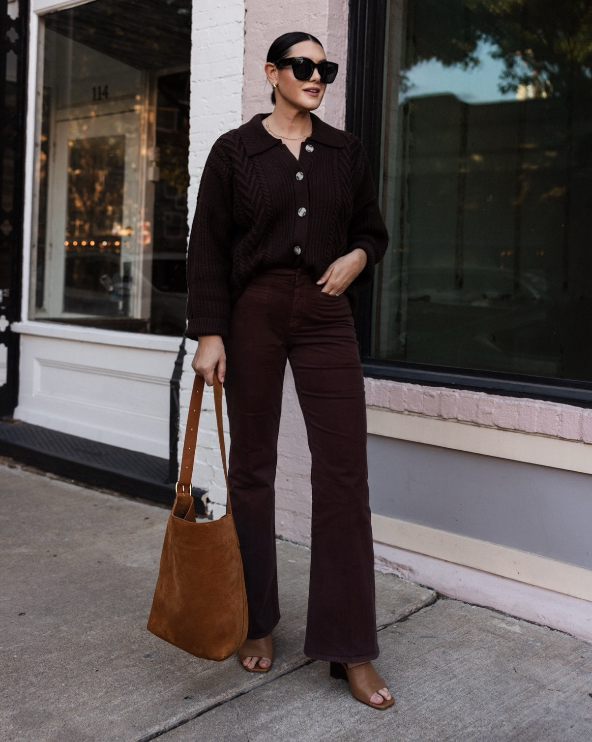 My flares are on sale! I’m in the 30 runs tts. 

I’m in the medium of the Sweater, loose fit! Under $100, too!