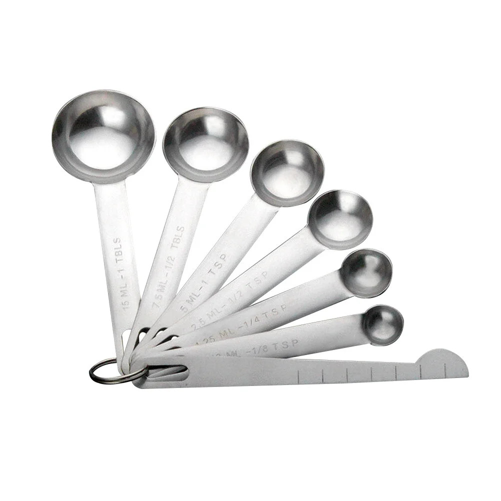 1 Set Stainless Steel Measuring Spoons Assorted Size Spoons Kitchen Tools for Liquid Spice Powder | Walmart (US)